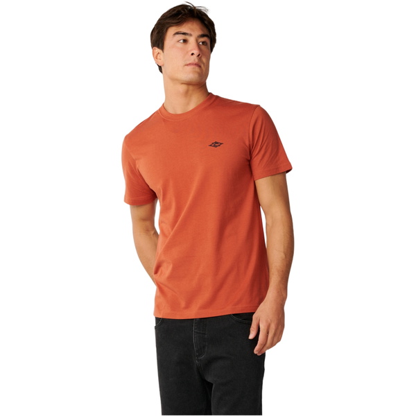 2026 Rip Curl Mens Streamline Embroid T-Shirt 10XMTE - Baked Clay